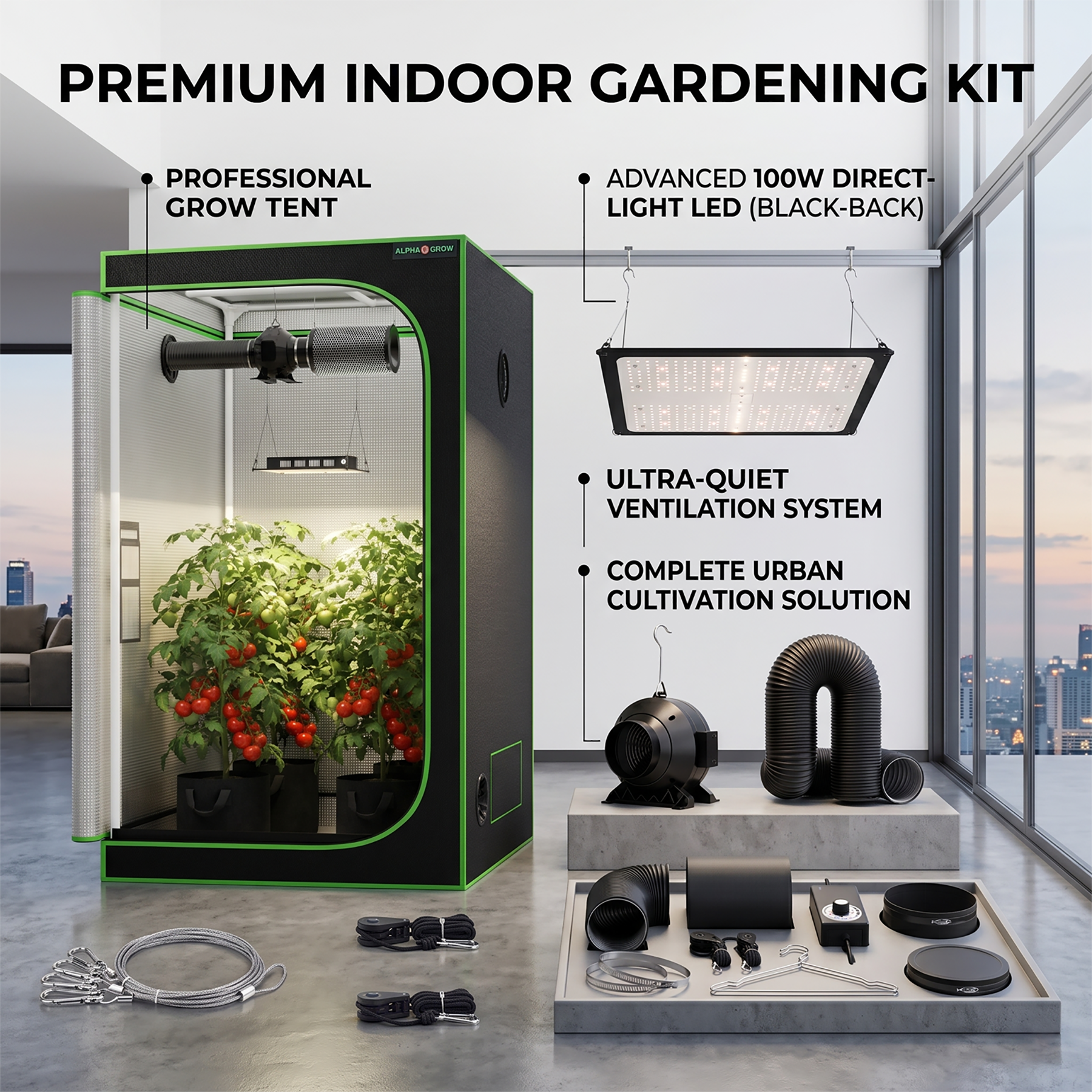 Grow Tent Complete Kit Indoor  - Grow Tent 4X4 review and price