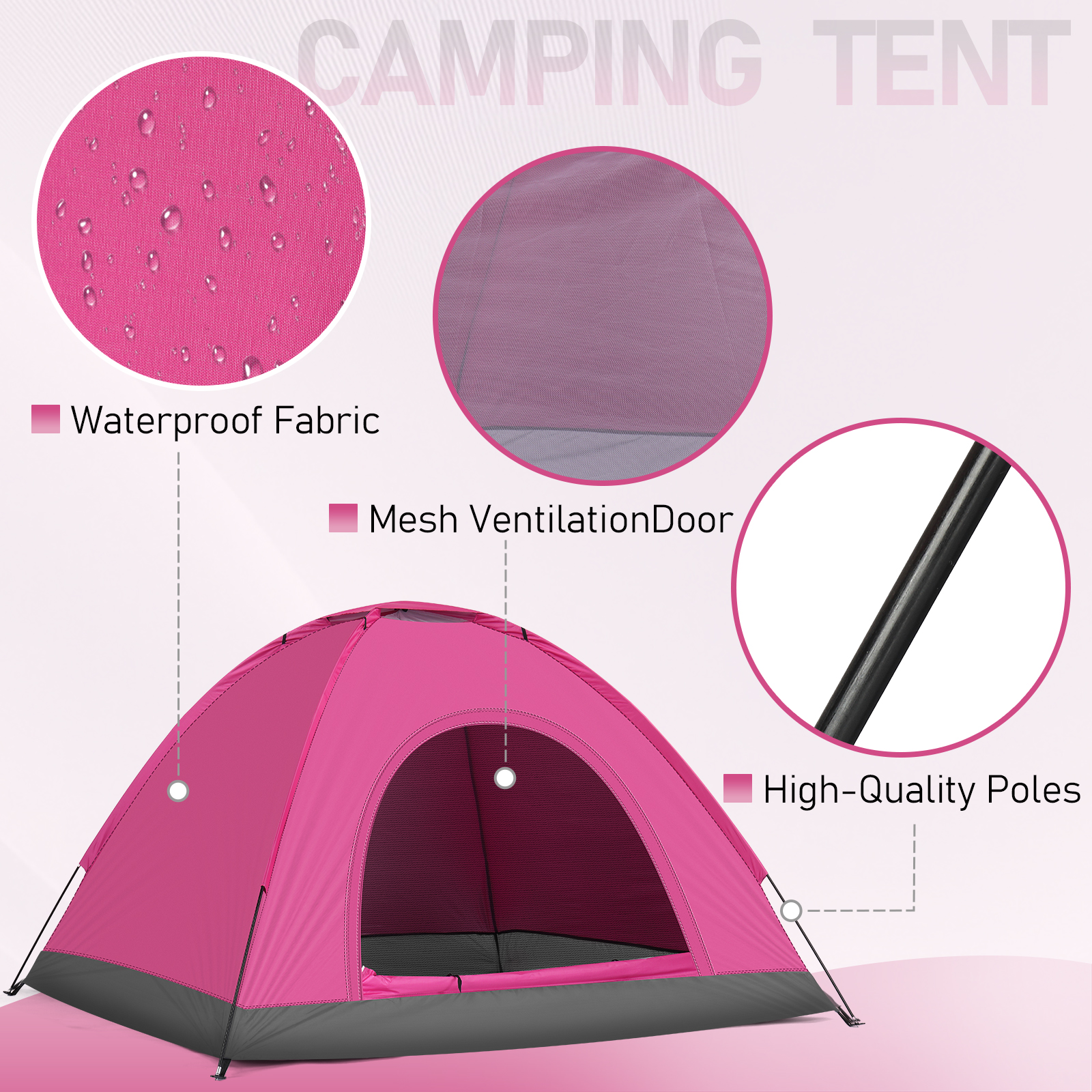 3 4 Person Camping Dome Tent W - Grow Tent 4X4 review and price