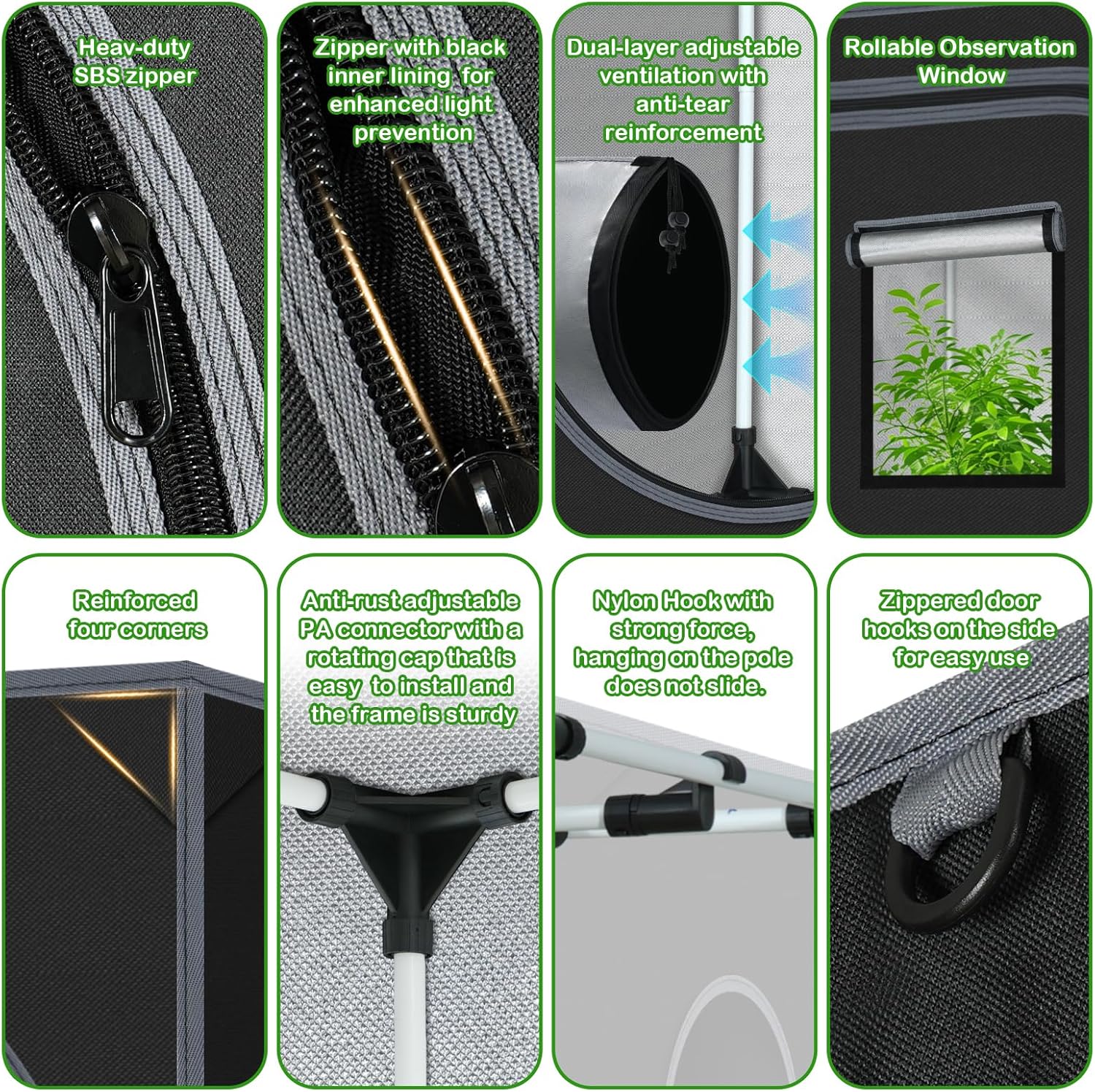 Grow Tent 48x48x78 for Indoor  - Grow Tent 4X4 review and price